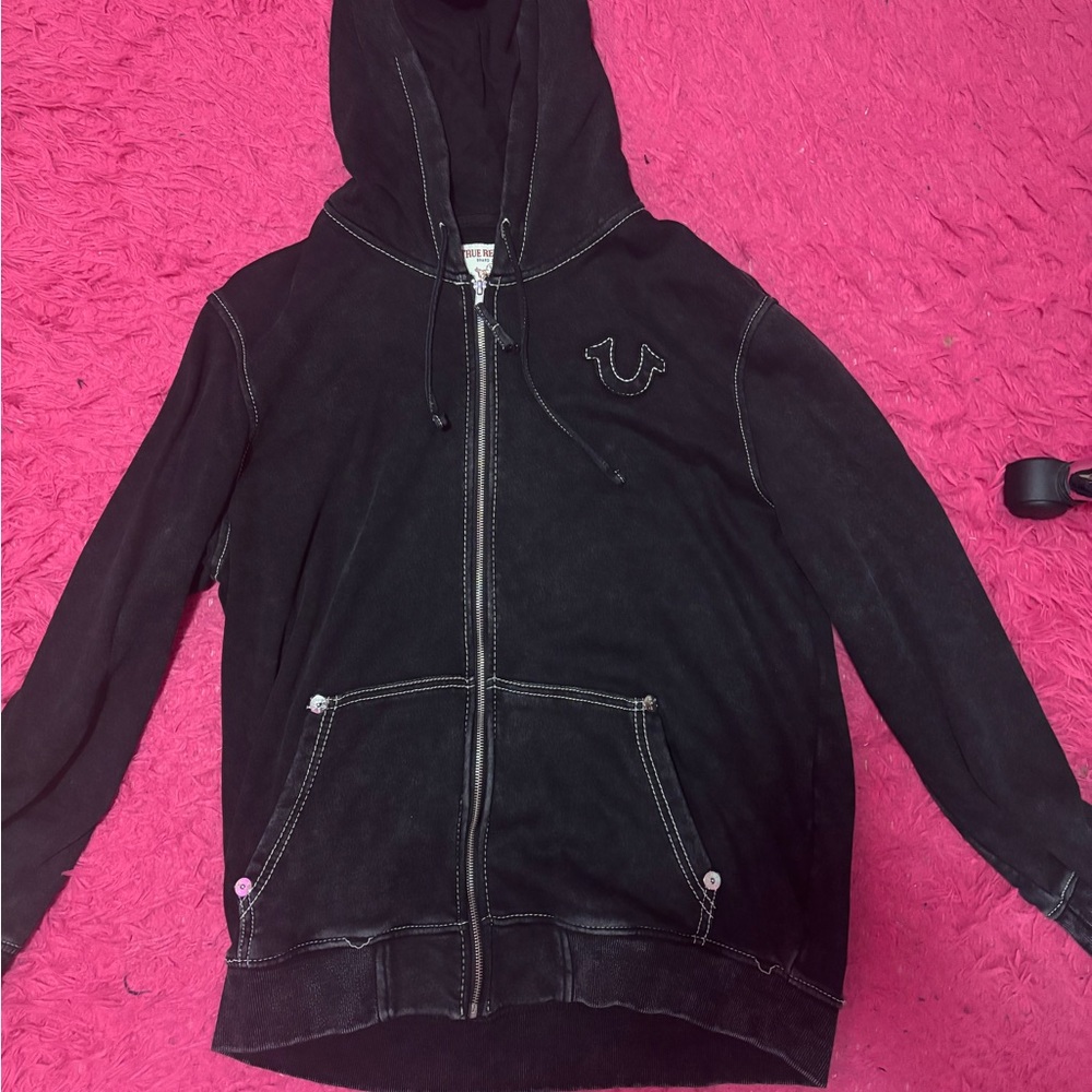 True religion zip up hoodie